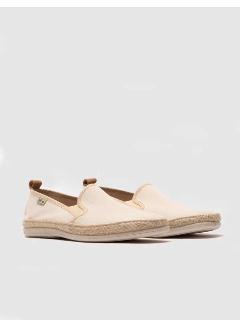 Cabani Men's Straw Detail Casual Shoes - Beige - Image 3